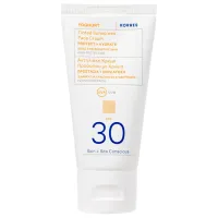 Cremă de protecție solară KORRES Yoghurt Tinted Sunscreen Face Cream White / 0.05l
