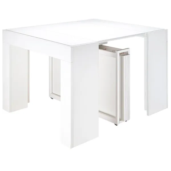 Masă de bucătărie extensibilă Flat ST 9 PAL/ White photo 2