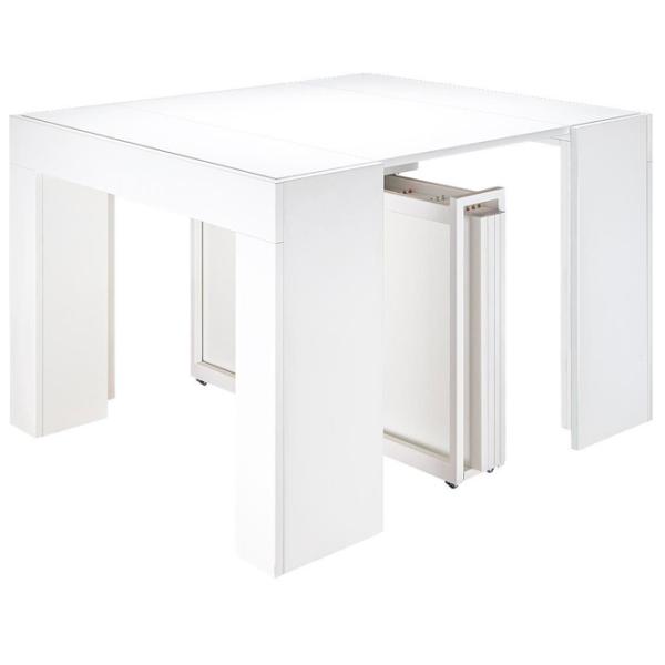 Masă de bucătărie extensibilă Flat ST 9 PAL/ White photo 2