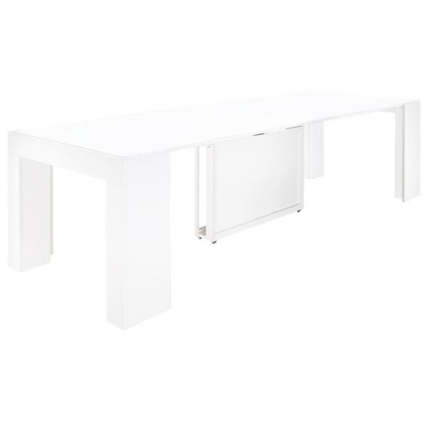 Masă de bucătărie extensibilă Flat ST 9 PAL/ White photo 4