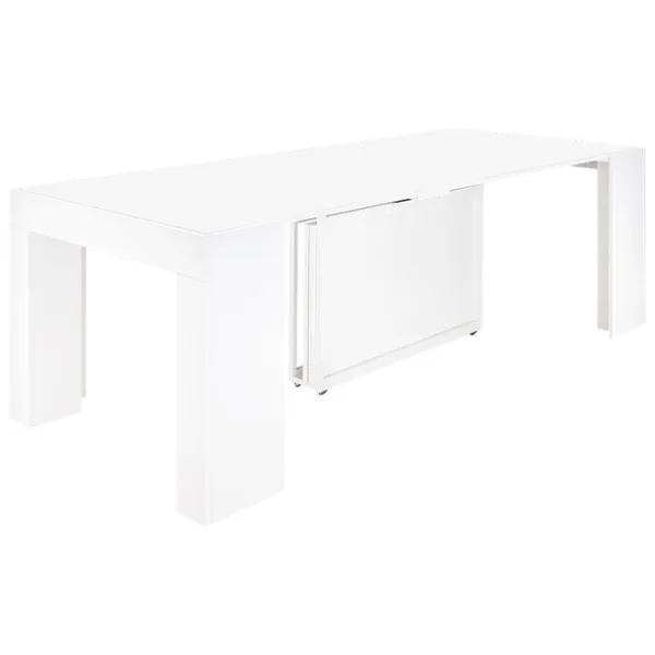 Masă de bucătărie extensibilă Flat ST 9 PAL/ White photo 5