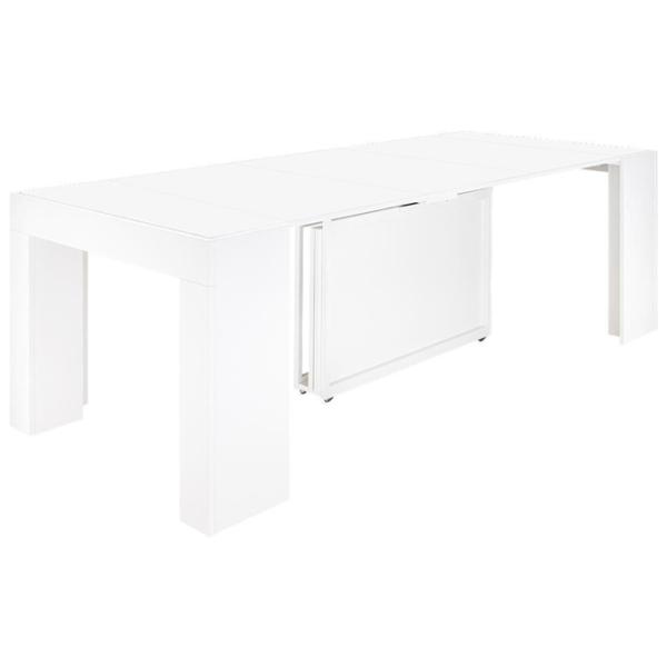 Masă de bucătărie extensibilă Flat ST 9 PAL/ White photo 5