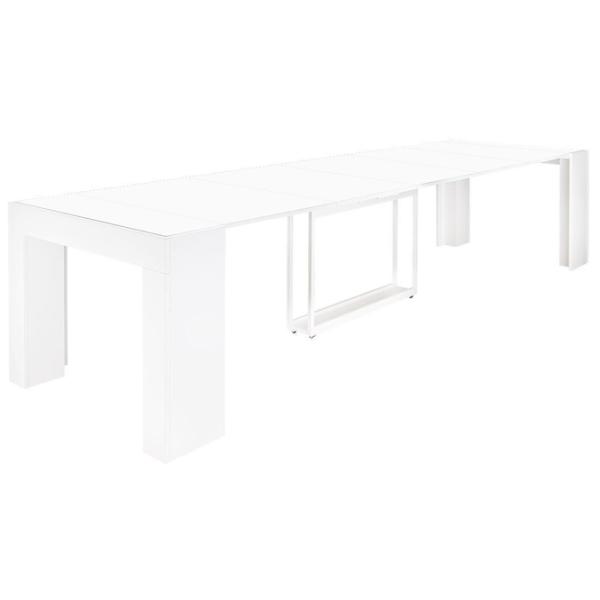 Masă de bucătărie extensibilă Flat ST 9 PAL/ White photo 6