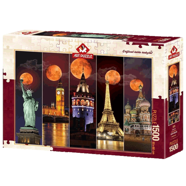 Puzzle Art Puzzle Blood Moon 15+/ Numărul de piese: 1500 photo 1
