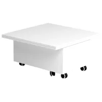 Masă de bucătărie extensibilă Flat W 1000 ST 9 PAL/ White