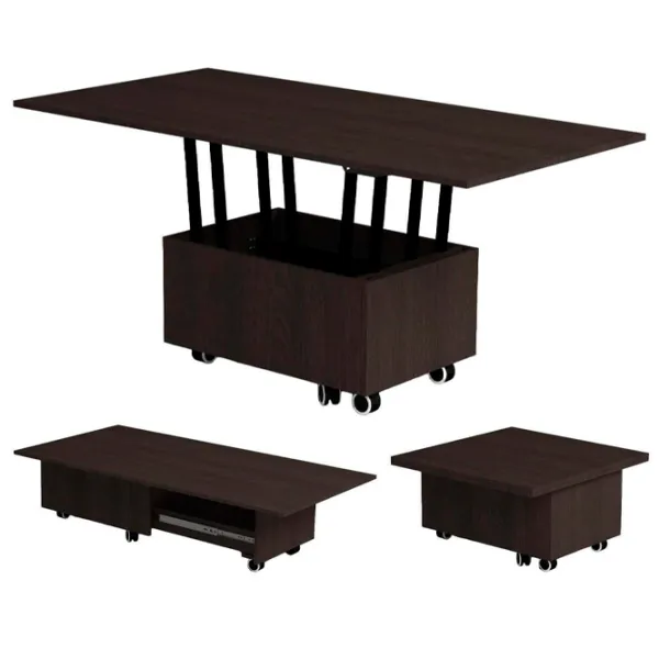 Masă de bucătărie extensibilă Flat H 1199 PAL/ Black photo 3 Masă de bucătărie extensibilă Flat H 1199 PAL/ Black photo 3