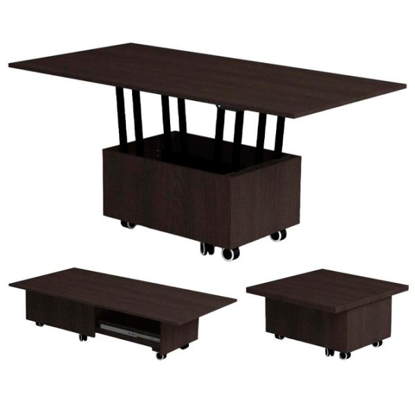 Masă de bucătărie extensibilă Flat H 1199 PAL/ Black photo 3 Masă de bucătărie extensibilă Flat H 1199 PAL/ Black photo 3