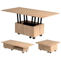 Кухонный стол раскладной Flat H 1145 ST 10 ДСП/ Дуб Сонома