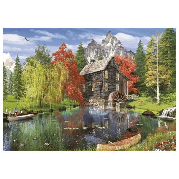 Puzzle Art Puzzle Fishing at the mill 15+/ Количество деталей: 1500 photo 1