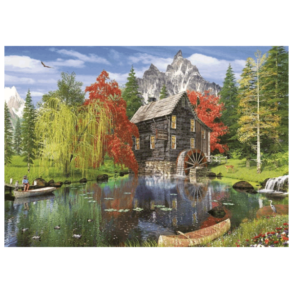 Puzzle Art Puzzle Fishing at the mill 15+/ Количество деталей: 1500 photo 1