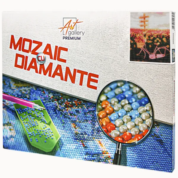 Mozaic Art Galery Premium Bicicletă langă cîmpul inflorit  /  photo 1