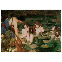 Puzzle Art Puzzle Hylas and the Water Fairies 15+/ Количество деталей: 1500 photo 2