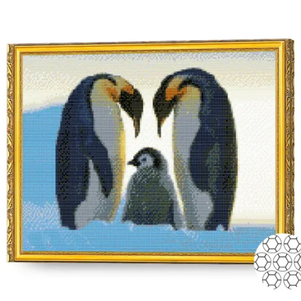 Мозайка Art Galery Premium Familia de pinguini  /  photo 2 Мозайка Art Galery Premium Familia de pinguini  /  photo 2