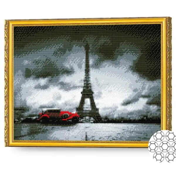 Mozaic Art Galery Premium Paris gri și retromobil  /  photo 2 Mozaic Art Galery Premium Paris gri și retromobil  /  photo 2