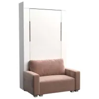 Canapea Flat KOSTAS (282013) Stofă / White