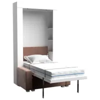 Canapea Flat KOSTAS (282013) Stofă / White photo 3