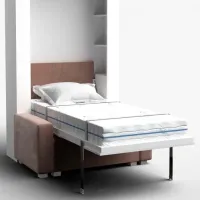 Canapea Flat KOSTAS (282013) Stofă / White photo 5