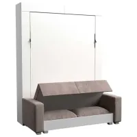 Canapea Flat KOSTAS (282022) Stofă / White photo 3