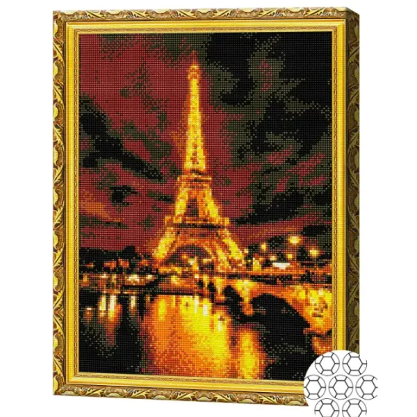 Mozaic Art Galery Premium Turnul Eiffel iluminat   /  photo 2 Mozaic Art Galery Premium Turnul Eiffel iluminat   /  photo 2