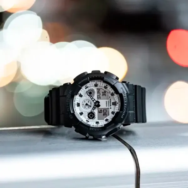 Ceas de mână pentru bărbați Casio GA-100WD-1AER Cuarț / 51 mm photo 2