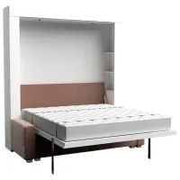 Canapea Flat KOSTAS (282030) Stofă / White photo 2