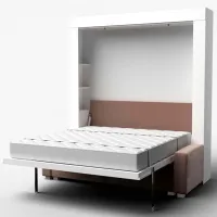 Canapea Flat KOSTAS (282030) Stofă / White photo 5