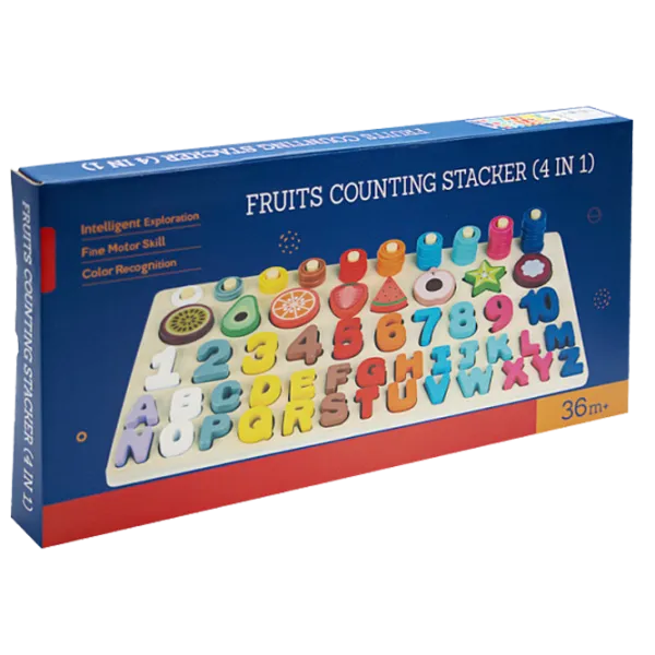 Настольная игра New World Fruits 4 in 1 3+/ Развитие photo 1