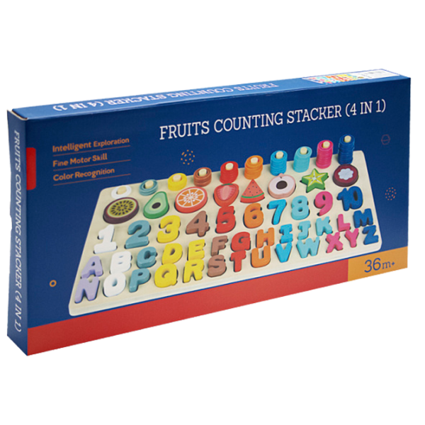 Настольная игра New World Fruits 4 in 1 3+/ Развитие photo 1