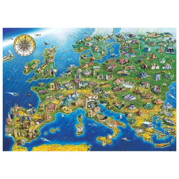 Puzzle Art Puzzle Wonders of the World 15+/ Numărul de piese: 2000 photo 2