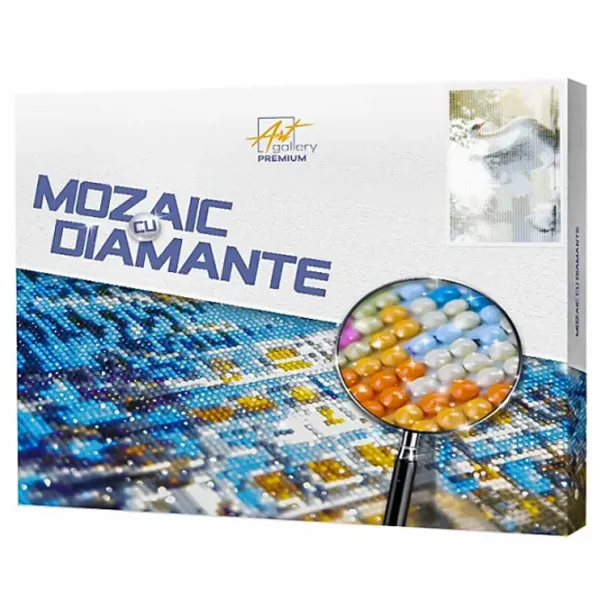 Mozaic Art Galery Premium Lebede pe un lac cețos  /  photo 1