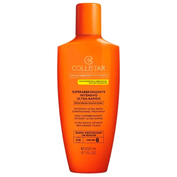 Солнцезащитный лосьон Collistar Intensive Ultra-Rapid Supertanning Treatment Оранжевый / 0.2л photo 1 Солнцезащитный лосьон Collistar Intensive Ultra-Rapid Supertanning Treatment Оранжевый / 0.2л photo 1