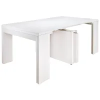 Masă de bucătărie extensibilă Flat Console 6in1 PAL/ White photo 2