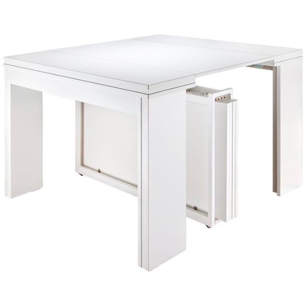 Masă de bucătărie extensibilă Flat Console 6in1 PAL/ White photo 3