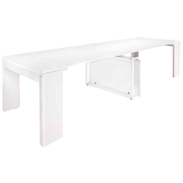 Masă de bucătărie extensibilă Flat Console 6in1 PAL/ White photo 4