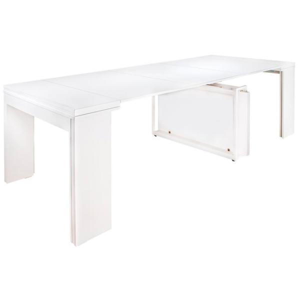 Masă de bucătărie extensibilă Flat Console 6in1 PAL/ White photo 5