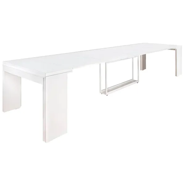 Masă de bucătărie extensibilă Flat Console 6in1 PAL/ White photo 6