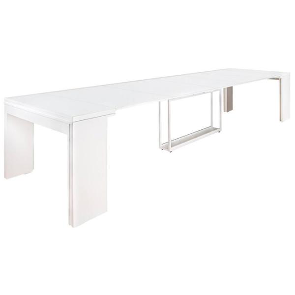 Masă de bucătărie extensibilă Flat Console 6in1 PAL/ White photo 6