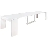 Masă de bucătărie extensibilă Flat Console 6in1 PAL/ White photo 6