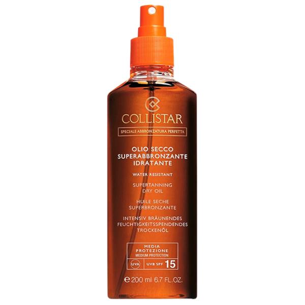 Spray de protecție solară Collistar Supertanning Dry Oil Transparent / 0.2l photo 1 Spray de protecție solară Collistar Supertanning Dry Oil Transparent / 0.2l photo 1