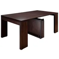 Кухонный стол раскладной Flat Console 6in1 ДСП/ Коричневый photo 3