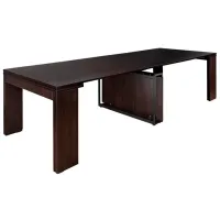 Кухонный стол раскладной Flat Console 6in1 ДСП/ Коричневый photo 4