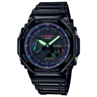 Ceas de mână unisex Casio GA-2100RGB-1AER Cuarț / 49 x 45 mm