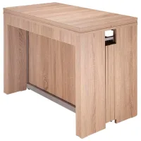 Кухонный стол раскладной Flat Console 6in1 ДСП/ Дуб Бардолино