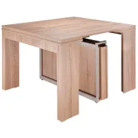 Кухонный стол раскладной Flat Console 6in1 ДСП/ Дуб Бардолино photo 3