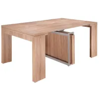 Кухонный стол раскладной Flat Console 6in1 ДСП/ Дуб Бардолино photo 5