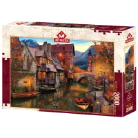 Puzzle Art Puzzle Canal-Length Houses 15+/ Numărul de piese: 2000