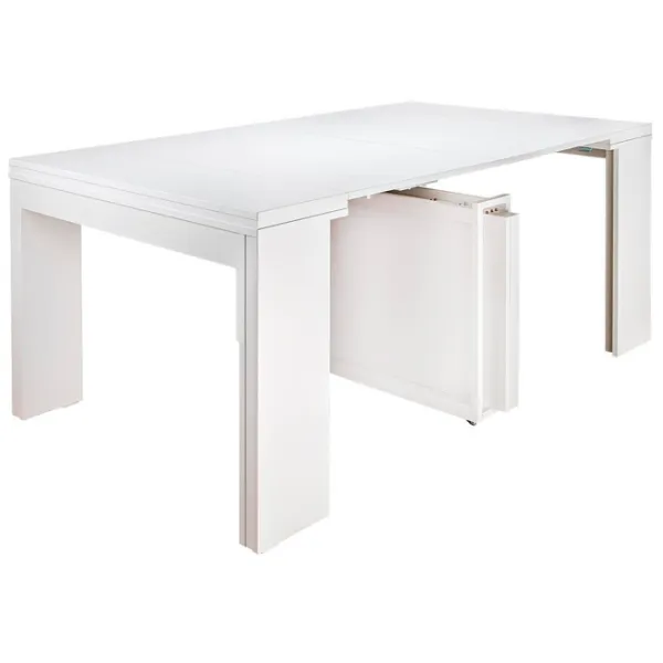 Masă de bucătărie extensibilă Flat Console 5in1 PAL/ White photo 2