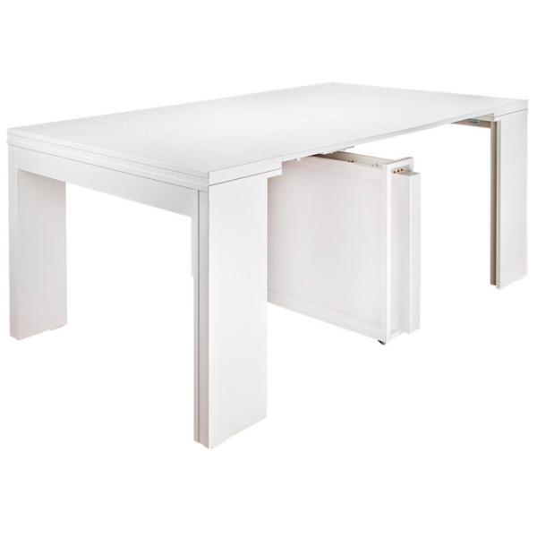 Masă de bucătărie extensibilă Flat Console 5in1 PAL/ White photo 2
