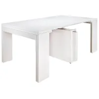Кухонный стол раскладной Flat Console 5in1 ДСП/ Белый photo 2