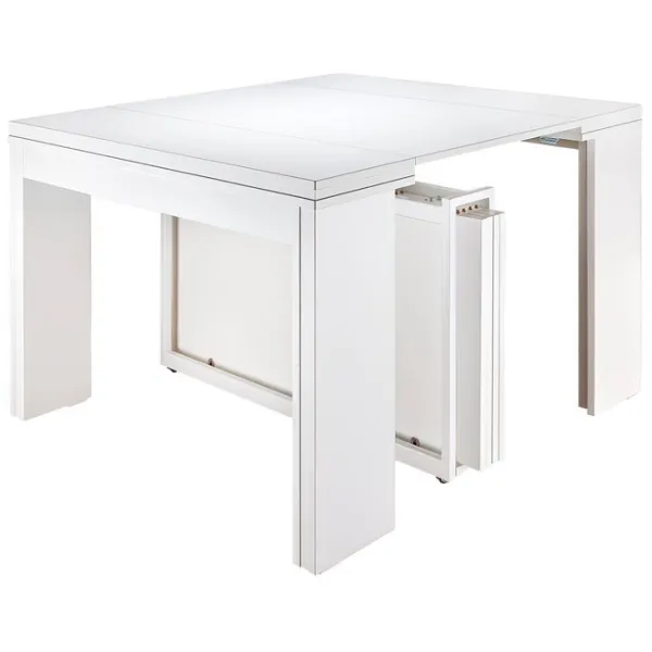 Masă de bucătărie extensibilă Flat Console 5in1 PAL/ White photo 3